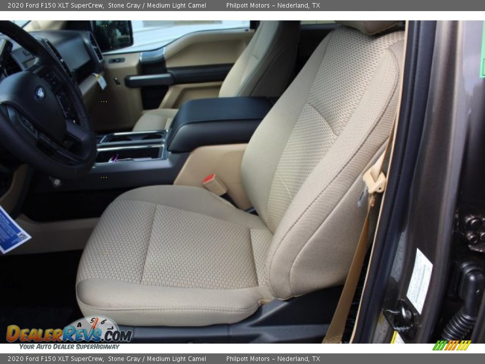Medium Light Camel Interior - 2020 Ford F150 XLT SuperCrew Photo #10