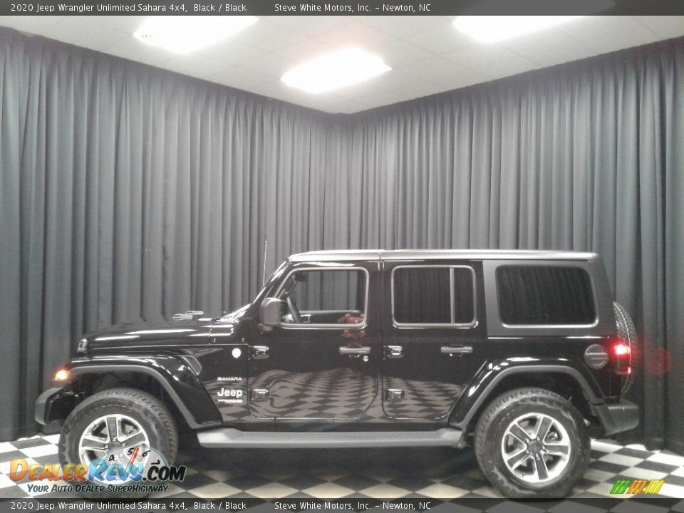 2020 Jeep Wrangler Unlimited Sahara 4x4 Black / Black Photo #1