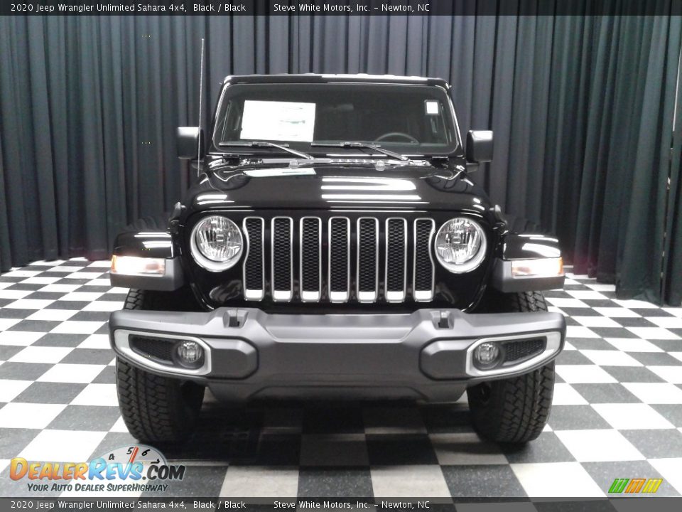 2020 Jeep Wrangler Unlimited Sahara 4x4 Black / Black Photo #3