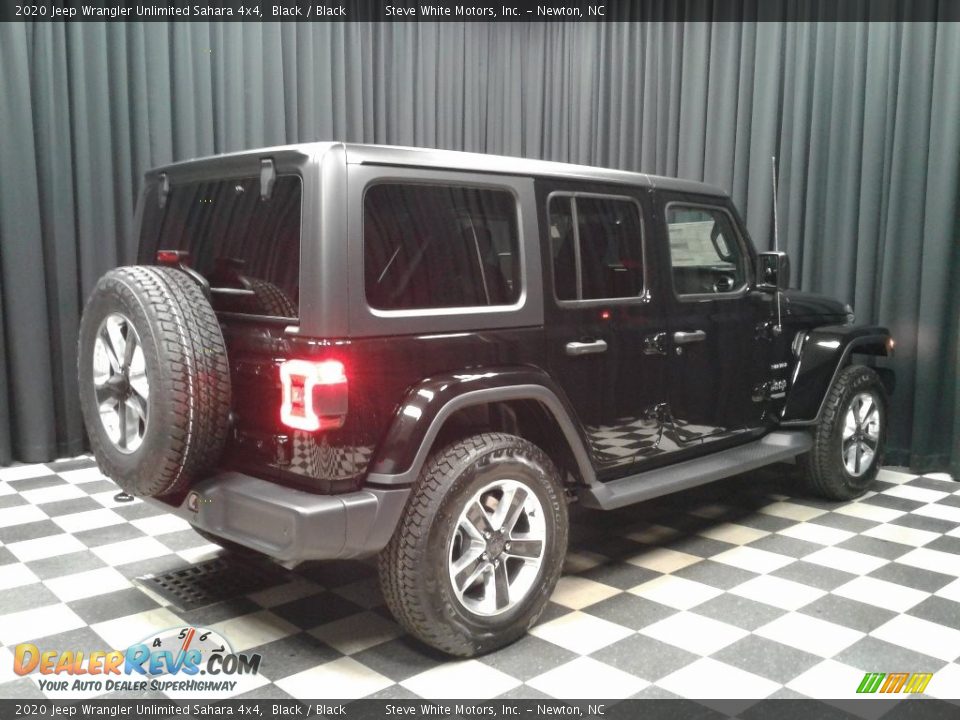 2020 Jeep Wrangler Unlimited Sahara 4x4 Black / Black Photo #6