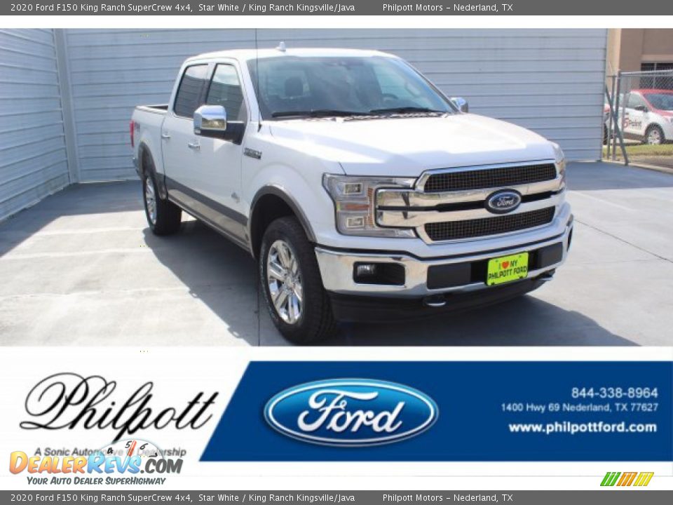 2020 Ford F150 King Ranch SuperCrew 4x4 Star White / King Ranch Kingsville/Java Photo #1
