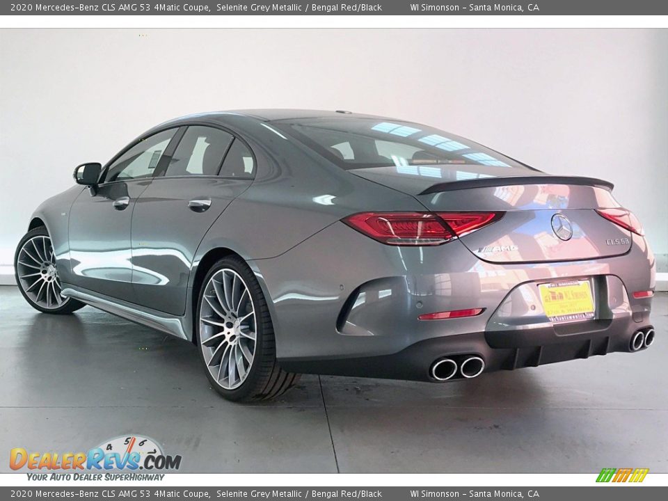 2020 Mercedes-Benz CLS AMG 53 4Matic Coupe Selenite Grey Metallic / Bengal Red/Black Photo #10