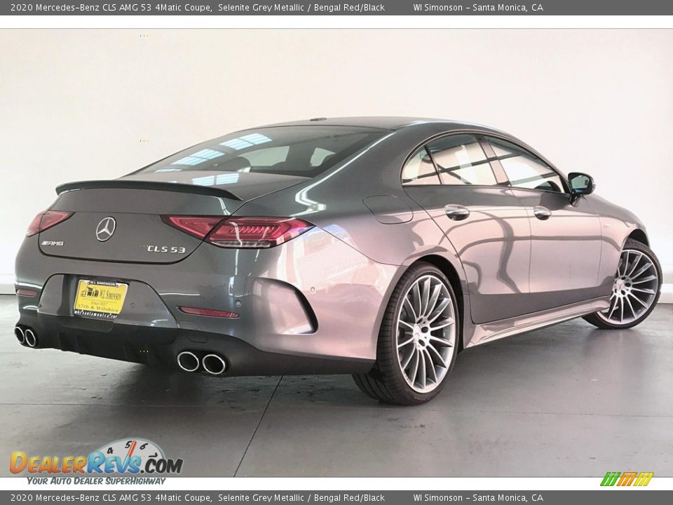 2020 Mercedes-Benz CLS AMG 53 4Matic Coupe Selenite Grey Metallic / Bengal Red/Black Photo #16