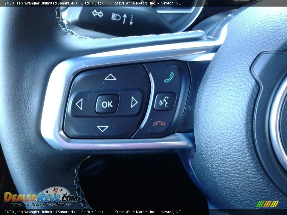 2020 Jeep Wrangler Unlimited Sahara 4x4 Black / Black Photo #16