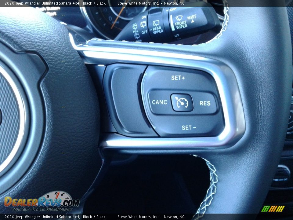 2020 Jeep Wrangler Unlimited Sahara 4x4 Black / Black Photo #17