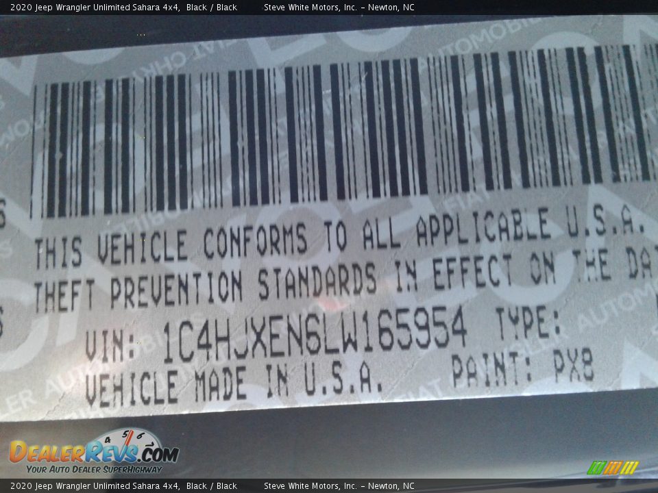 2020 Jeep Wrangler Unlimited Sahara 4x4 Black / Black Photo #29