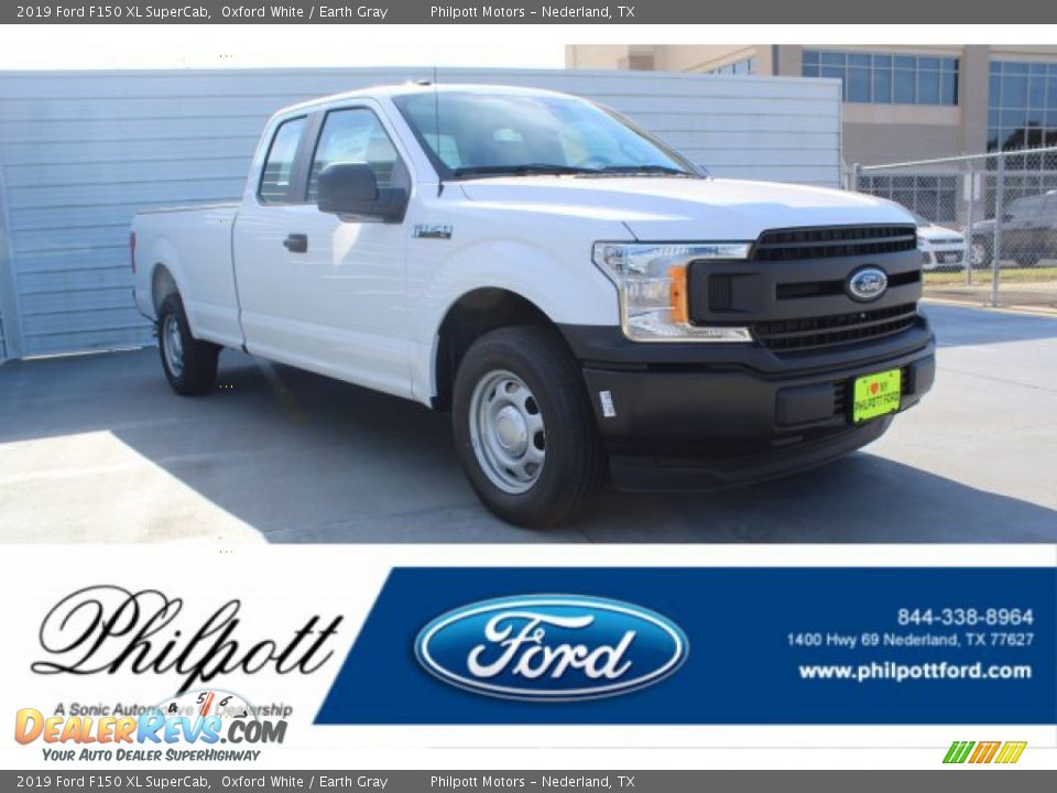 2019 Ford F150 XL SuperCab Oxford White / Earth Gray Photo #1