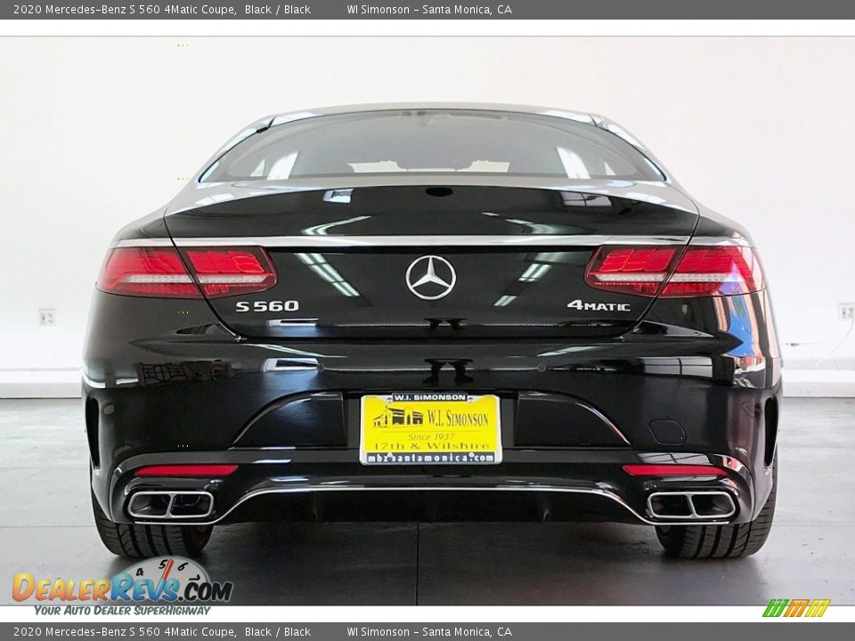 2020 Mercedes-Benz S 560 4Matic Coupe Black / Black Photo #3