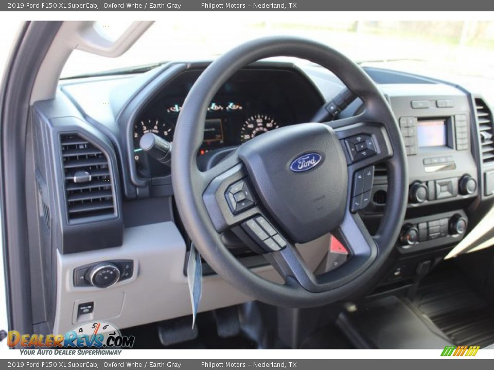 2019 Ford F150 XL SuperCab Oxford White / Earth Gray Photo #17