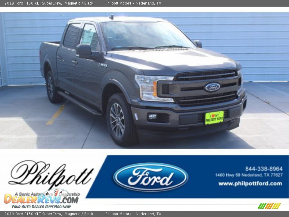 2019 Ford F150 XLT SuperCrew Magnetic / Black Photo #1
