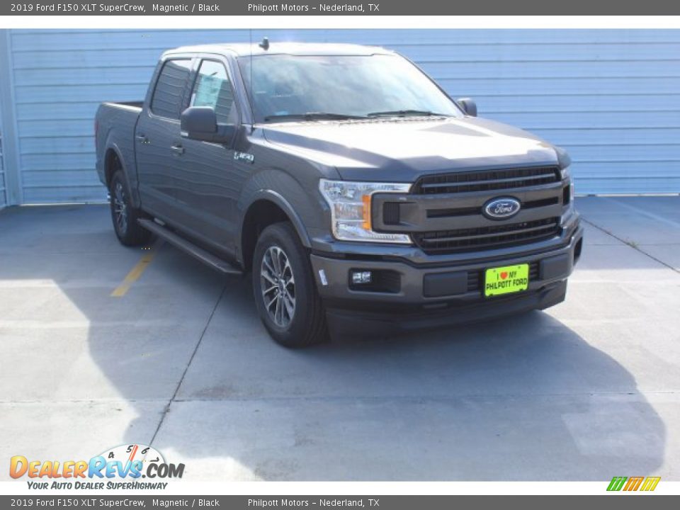 2019 Ford F150 XLT SuperCrew Magnetic / Black Photo #2