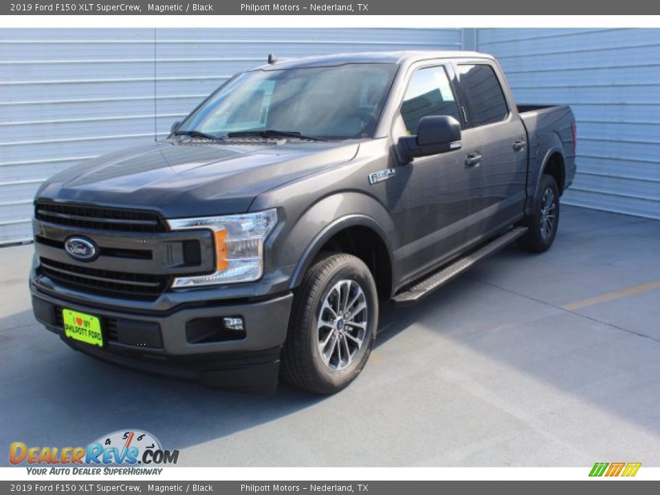 2019 Ford F150 XLT SuperCrew Magnetic / Black Photo #4