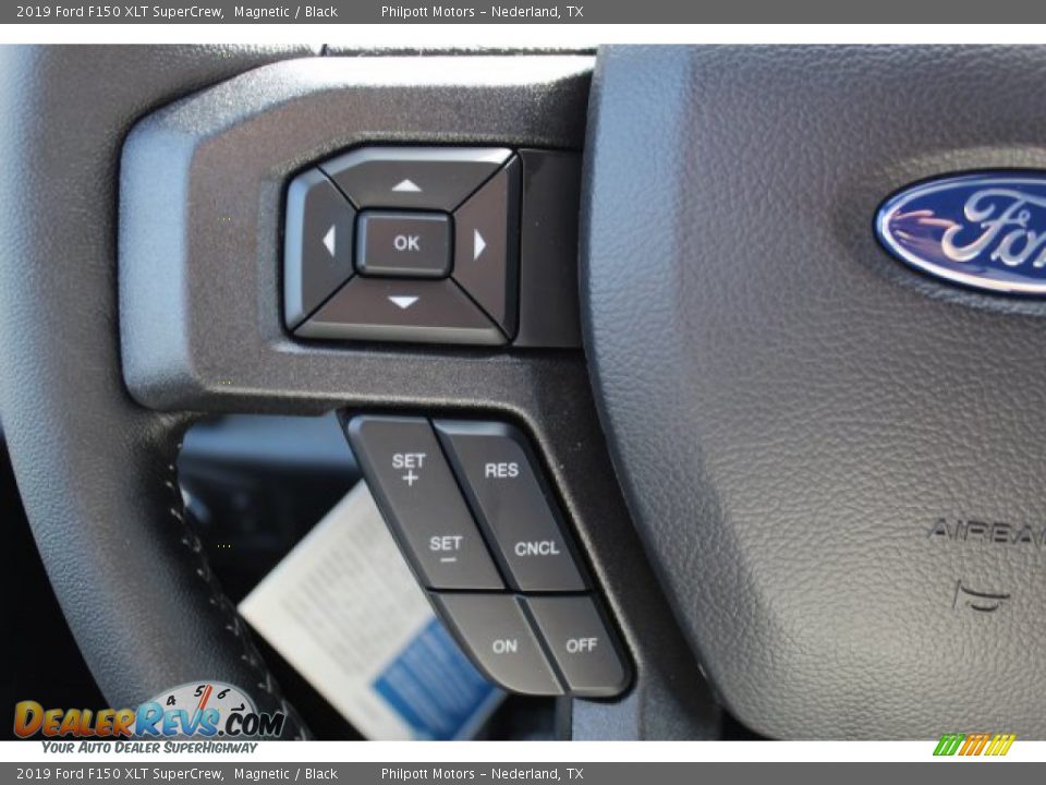 2019 Ford F150 XLT SuperCrew Magnetic / Black Photo #12