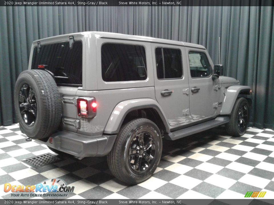 2020 Jeep Wrangler Unlimited Sahara 4x4 Sting-Gray / Black Photo #6