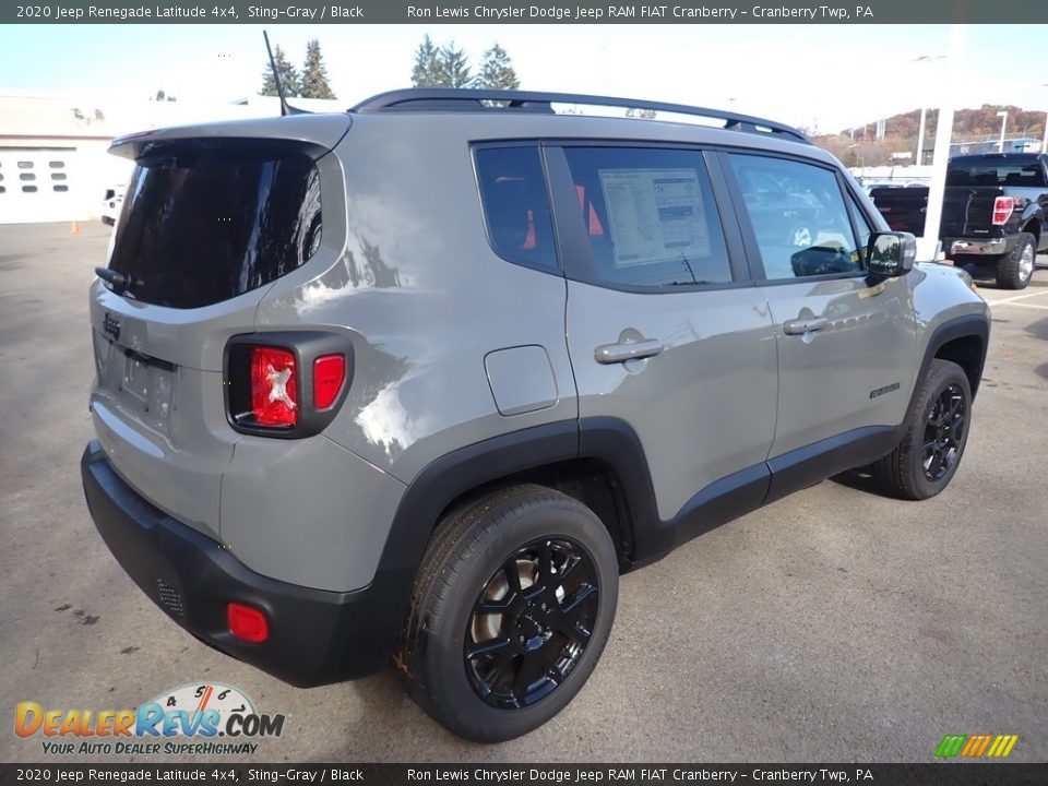 2020 Jeep Renegade Latitude 4x4 Sting-Gray / Black Photo #5