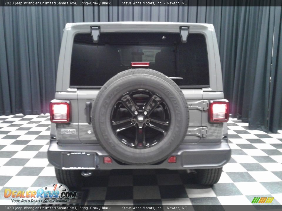 2020 Jeep Wrangler Unlimited Sahara 4x4 Sting-Gray / Black Photo #7