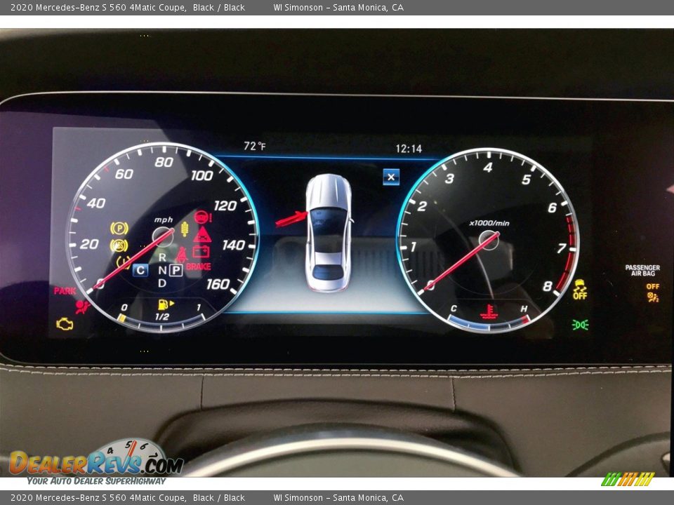 2020 Mercedes-Benz S 560 4Matic Coupe Gauges Photo #20