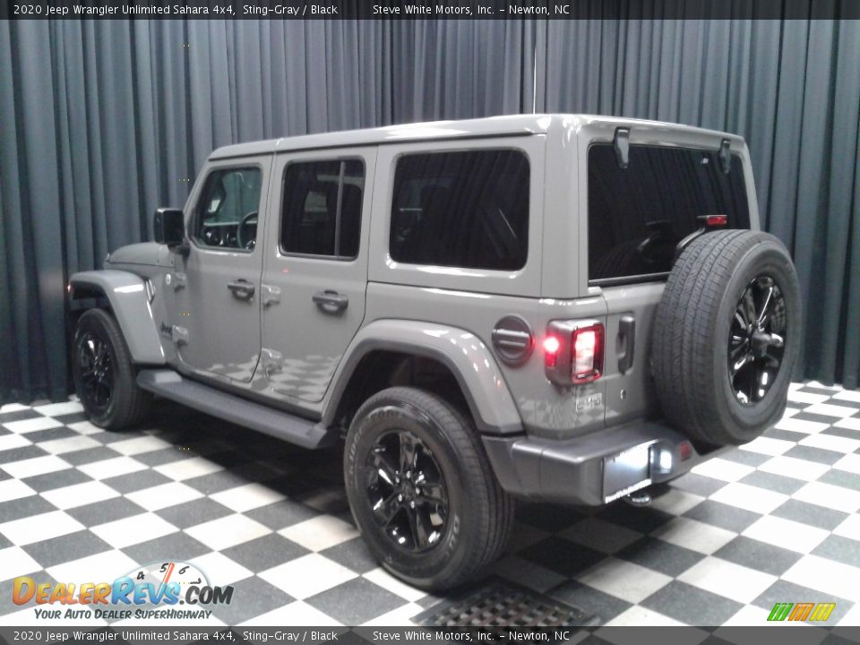 2020 Jeep Wrangler Unlimited Sahara 4x4 Sting-Gray / Black Photo #8