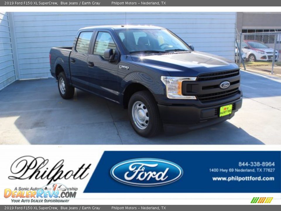 2019 Ford F150 XL SuperCrew Blue Jeans / Earth Gray Photo #1