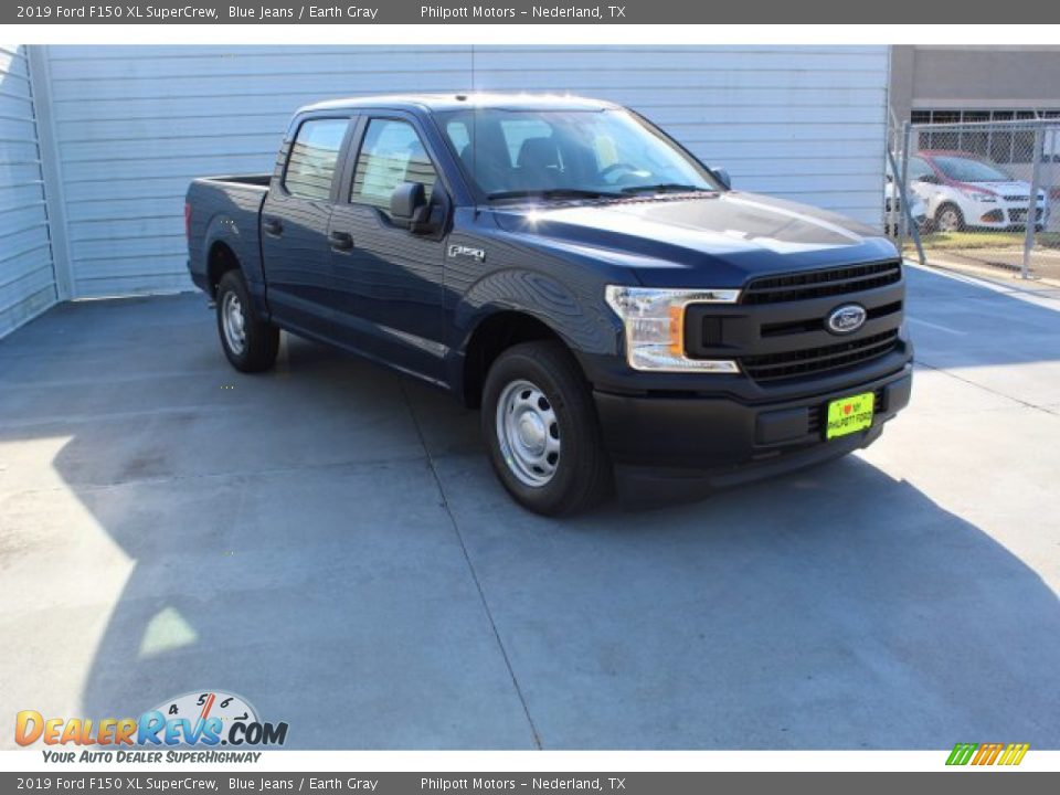 2019 Ford F150 XL SuperCrew Blue Jeans / Earth Gray Photo #2