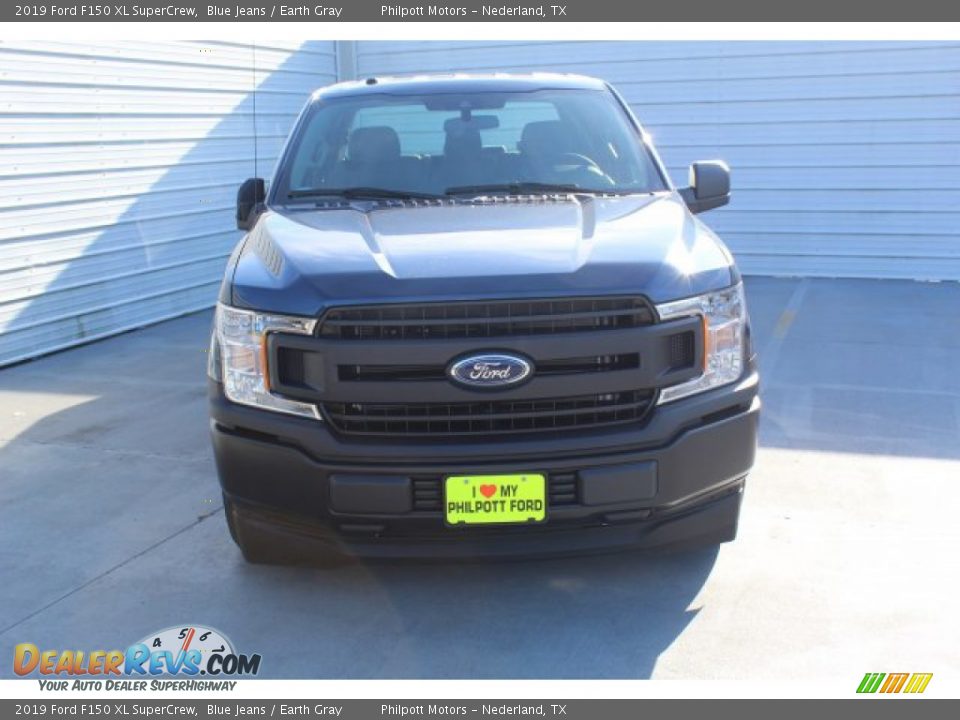 2019 Ford F150 XL SuperCrew Blue Jeans / Earth Gray Photo #3