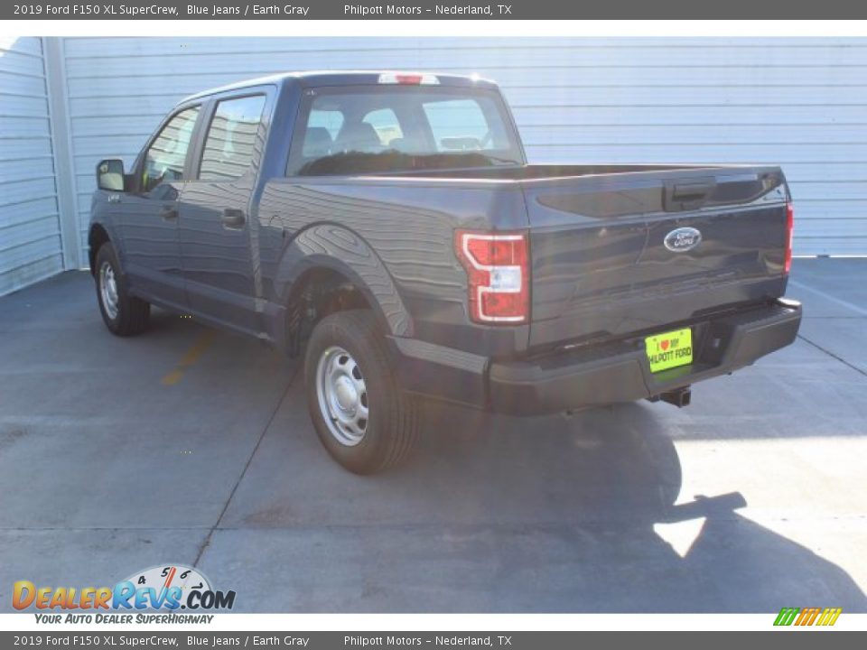 2019 Ford F150 XL SuperCrew Blue Jeans / Earth Gray Photo #6