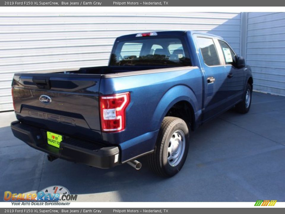 2019 Ford F150 XL SuperCrew Blue Jeans / Earth Gray Photo #8