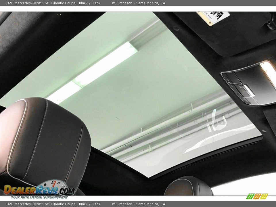 Sunroof of 2020 Mercedes-Benz S 560 4Matic Coupe Photo #29