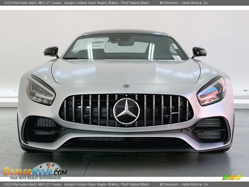 2020 Mercedes-Benz AMG GT Coupe designo Iridium Silver Magno (Matte) / Red Pepper/Black Photo #2