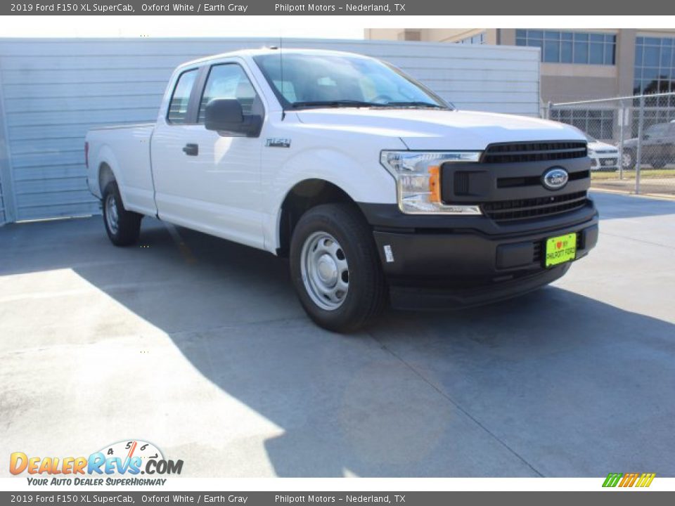 2019 Ford F150 XL SuperCab Oxford White / Earth Gray Photo #2