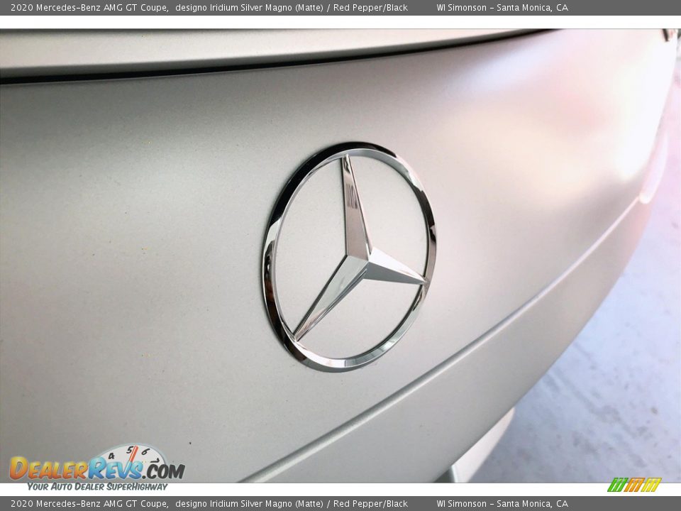 2020 Mercedes-Benz AMG GT Coupe designo Iridium Silver Magno (Matte) / Red Pepper/Black Photo #7