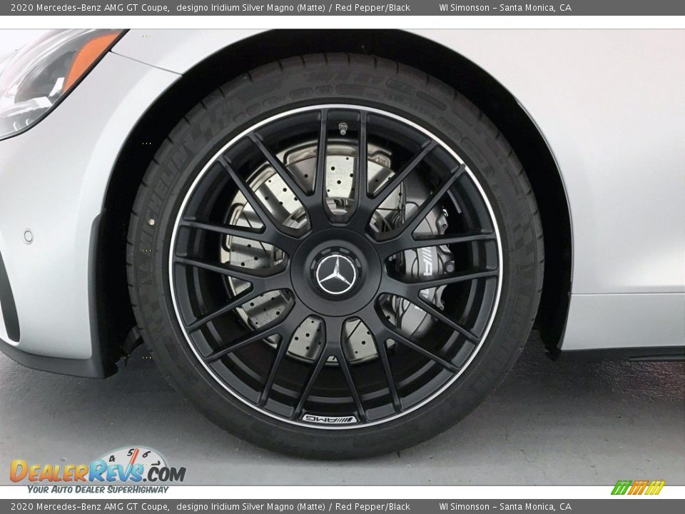 2020 Mercedes-Benz AMG GT Coupe designo Iridium Silver Magno (Matte) / Red Pepper/Black Photo #8
