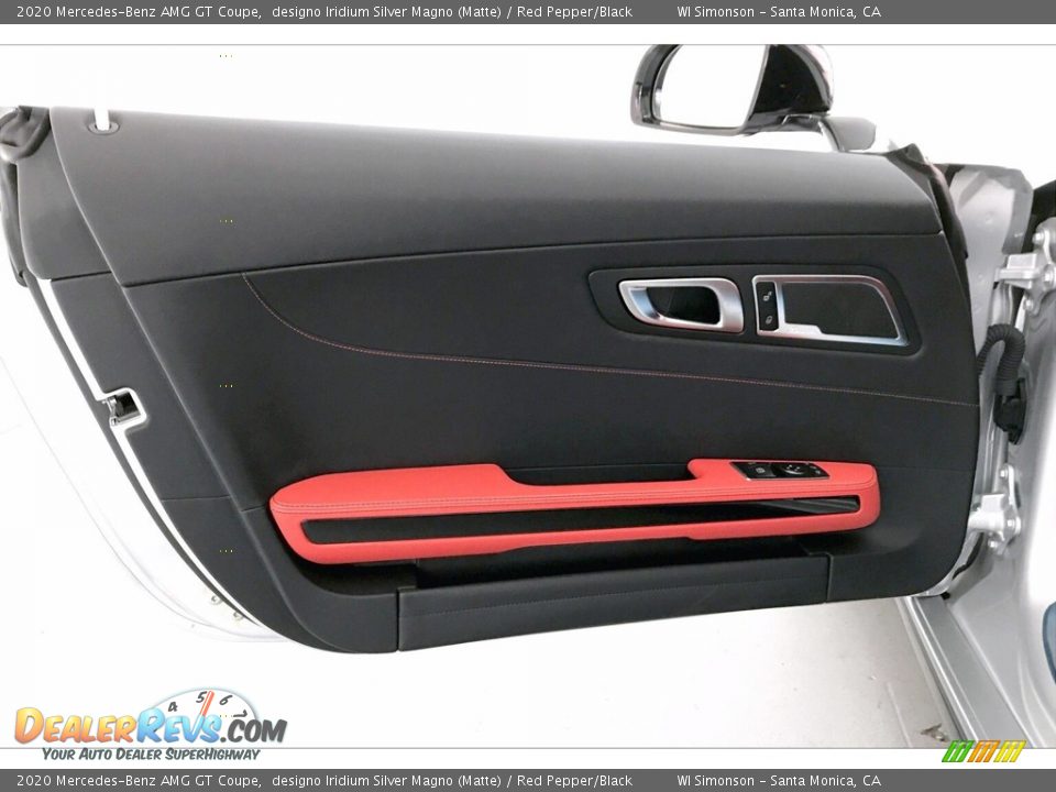 2020 Mercedes-Benz AMG GT Coupe designo Iridium Silver Magno (Matte) / Red Pepper/Black Photo #23