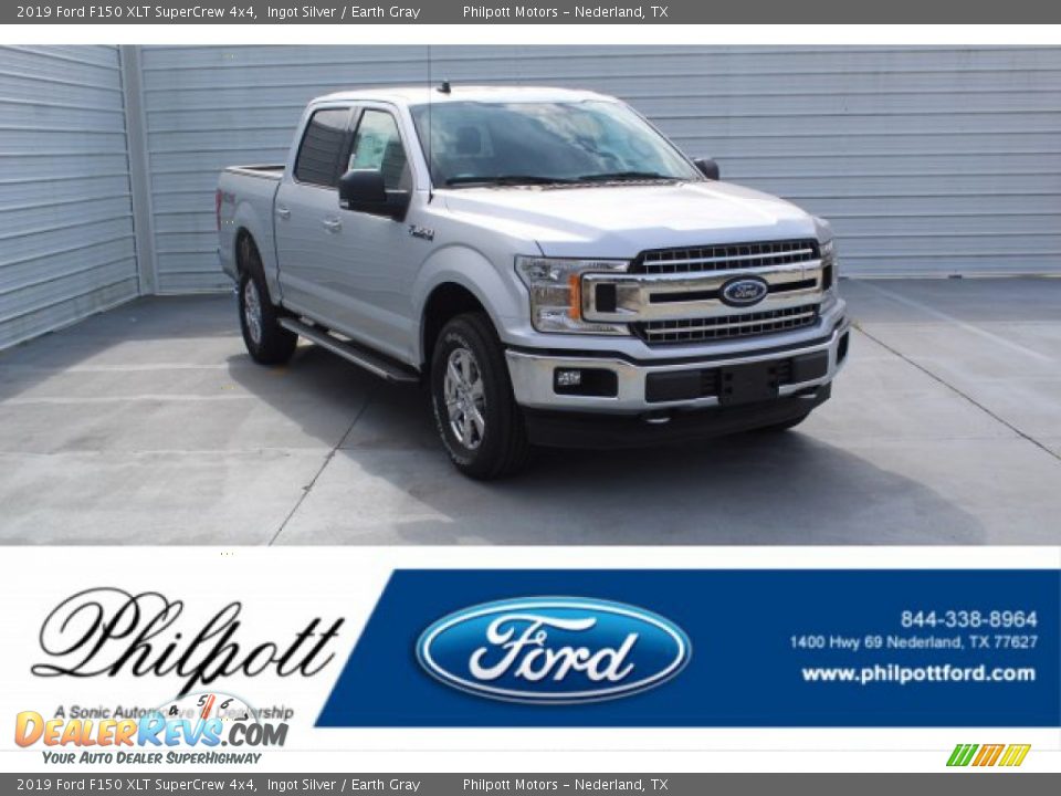 2019 Ford F150 XLT SuperCrew 4x4 Ingot Silver / Earth Gray Photo #1