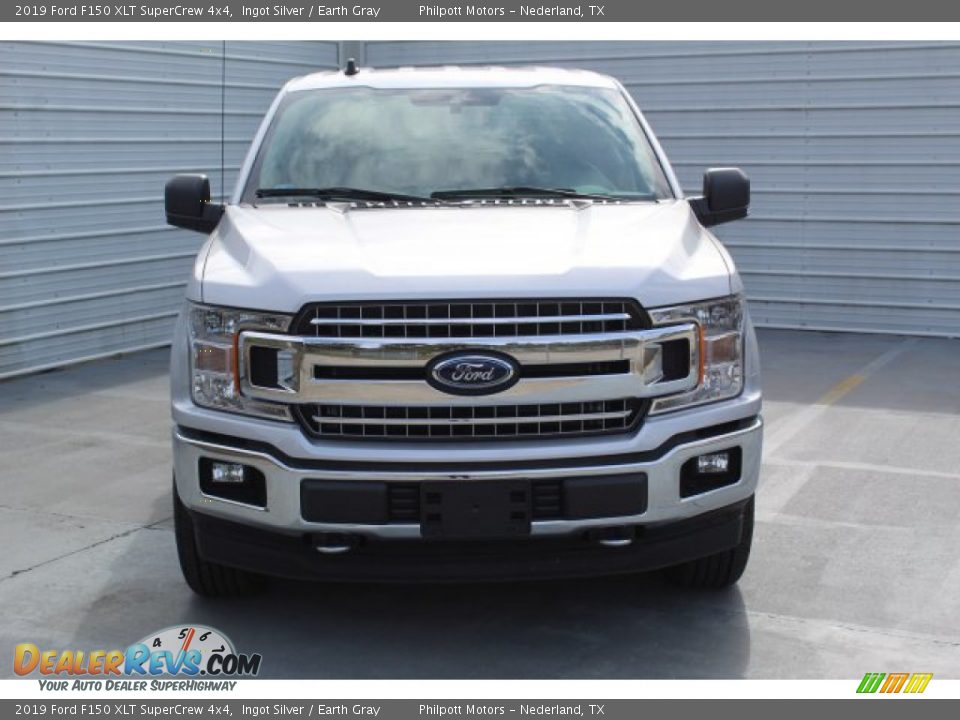 2019 Ford F150 XLT SuperCrew 4x4 Ingot Silver / Earth Gray Photo #3