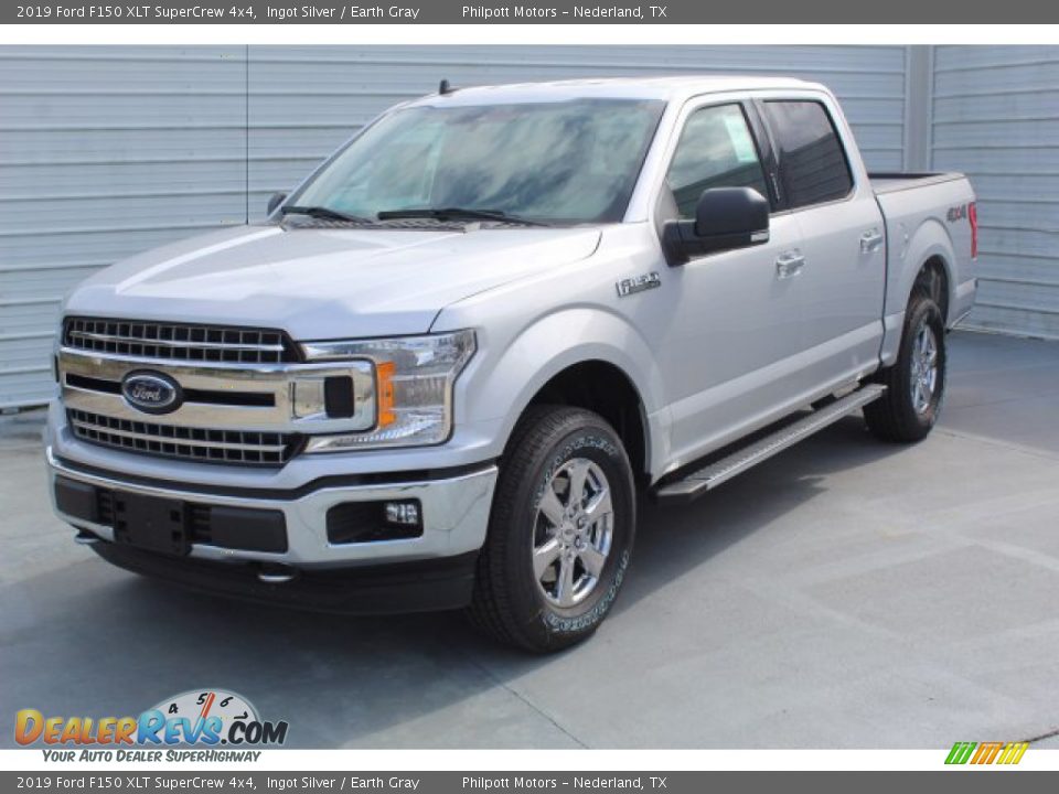 2019 Ford F150 XLT SuperCrew 4x4 Ingot Silver / Earth Gray Photo #4