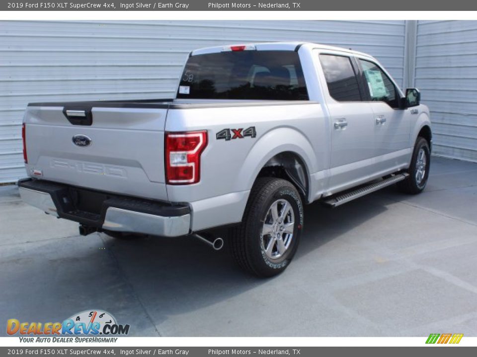 2019 Ford F150 XLT SuperCrew 4x4 Ingot Silver / Earth Gray Photo #8