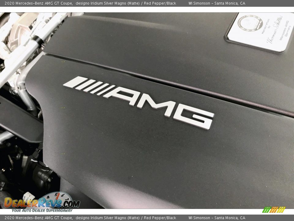 2020 Mercedes-Benz AMG GT Coupe designo Iridium Silver Magno (Matte) / Red Pepper/Black Photo #29