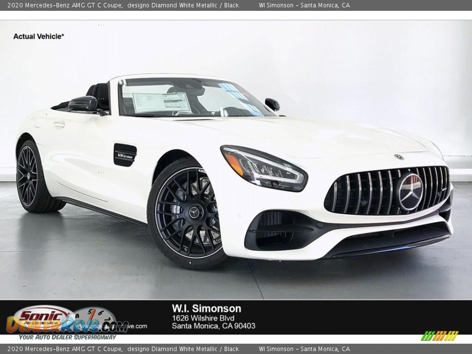 2020 Mercedes-Benz AMG GT C Coupe designo Diamond White Metallic / Black Photo #1