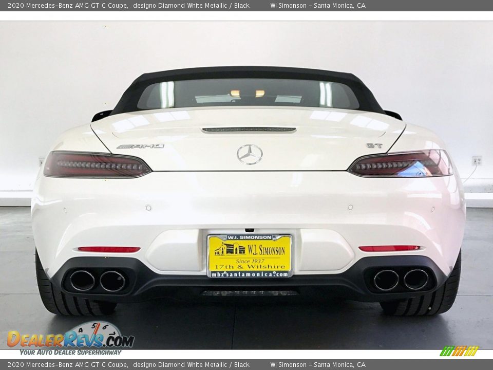 2020 Mercedes-Benz AMG GT C Coupe designo Diamond White Metallic / Black Photo #3