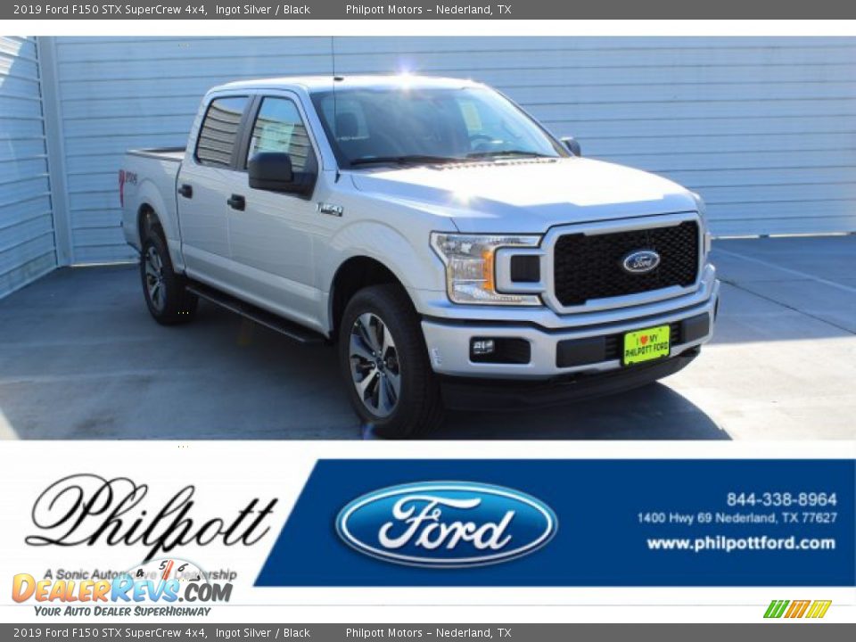 2019 Ford F150 STX SuperCrew 4x4 Ingot Silver / Black Photo #1