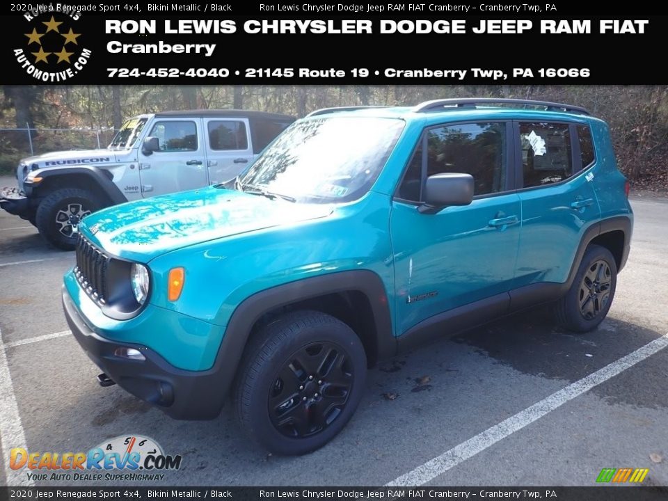 2020 Jeep Renegade Sport 4x4 Bikini Metallic / Black Photo #1