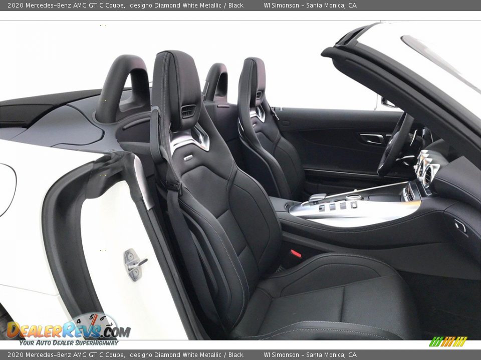 2020 Mercedes-Benz AMG GT C Coupe designo Diamond White Metallic / Black Photo #6