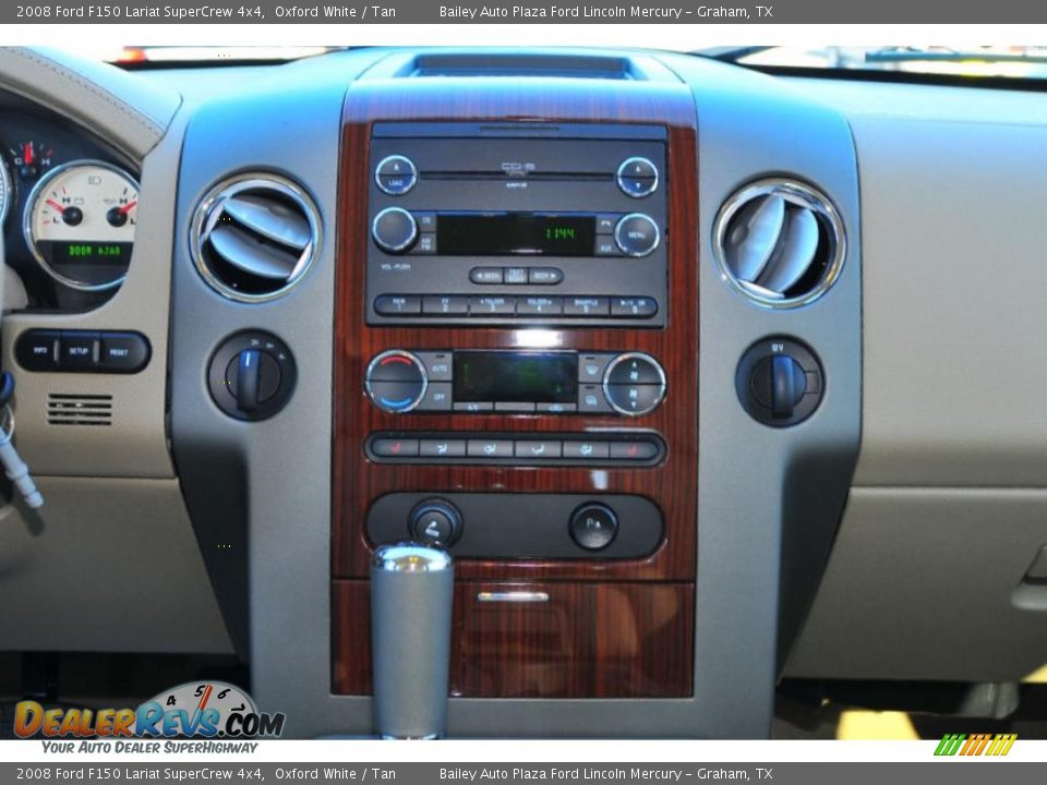 2008 Ford F150 Lariat SuperCrew 4x4 Oxford White / Tan Photo #19