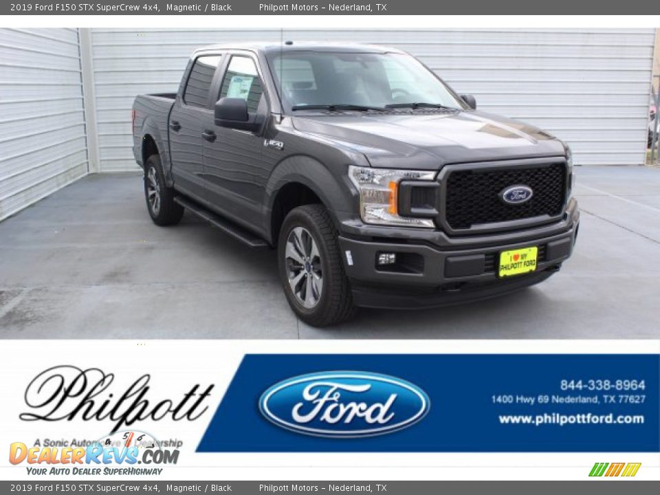 2019 Ford F150 STX SuperCrew 4x4 Magnetic / Black Photo #1