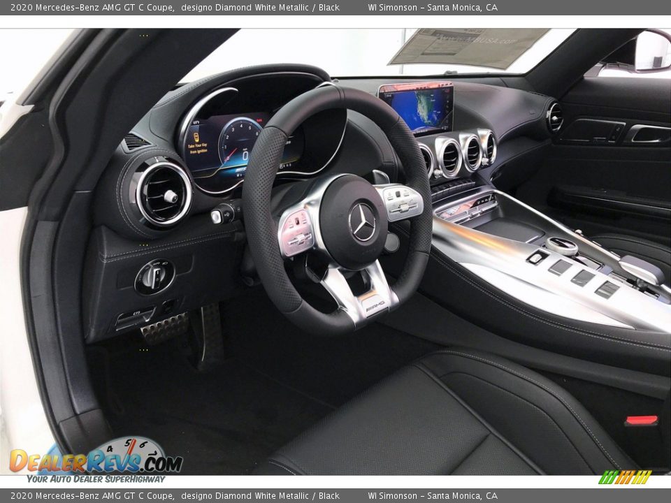 2020 Mercedes-Benz AMG GT C Coupe designo Diamond White Metallic / Black Photo #20
