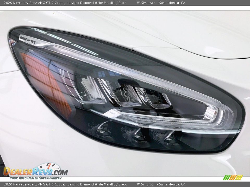 2020 Mercedes-Benz AMG GT C Coupe designo Diamond White Metallic / Black Photo #29