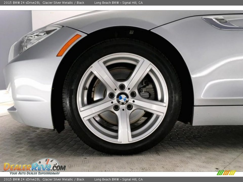 2015 BMW Z4 sDrive28i Glacier Silver Metallic / Black Photo #8