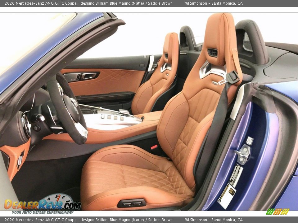 Saddle Brown Interior - 2020 Mercedes-Benz AMG GT C Coupe Photo #13