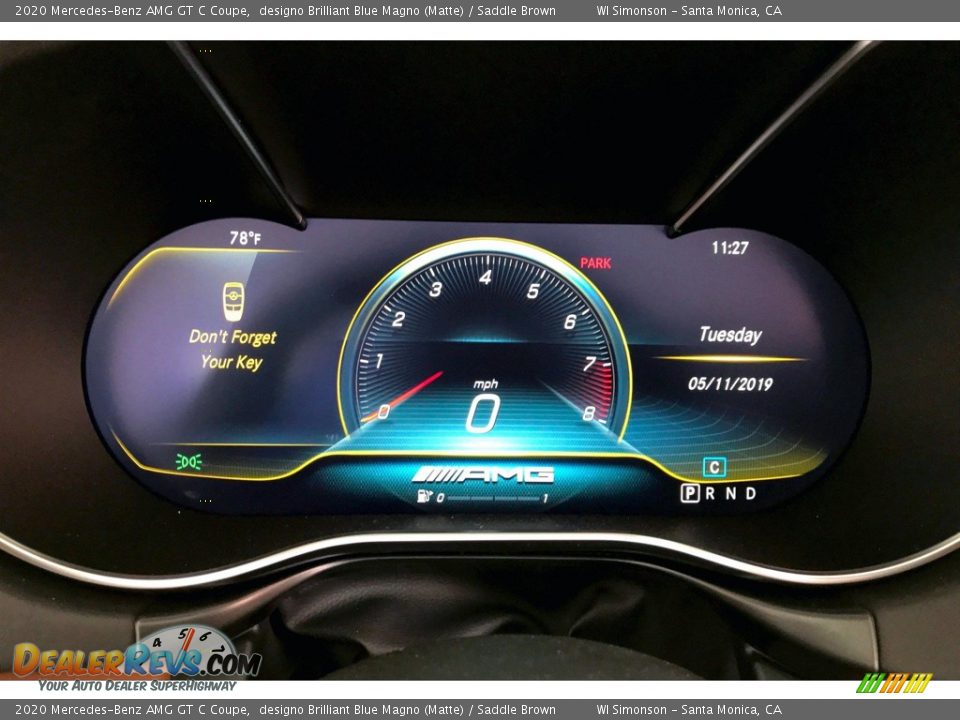 2020 Mercedes-Benz AMG GT C Coupe Gauges Photo #18